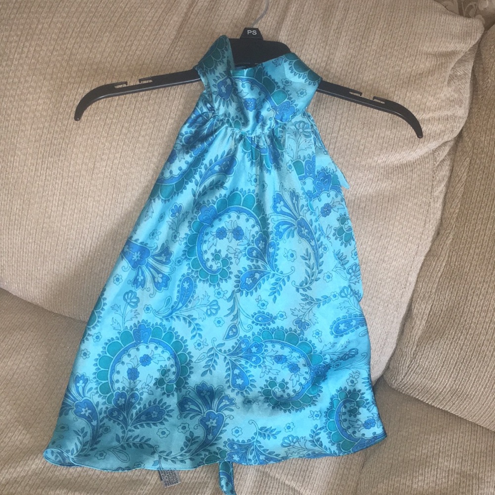 💙💚💙EUC Elaine Gold VTG Halter Wrap